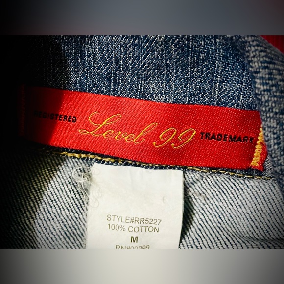 Small Level 99 Fitted Jean/Denim Jacket - Picture 4 of 8